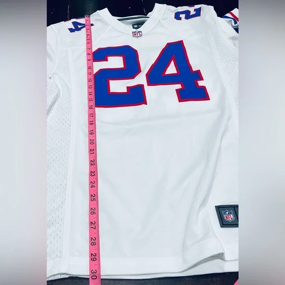 NHL Men’s Buffalo Bills Football On Field Jersey With. #24 Gilmore. SIZE M - Picture 8 of 11